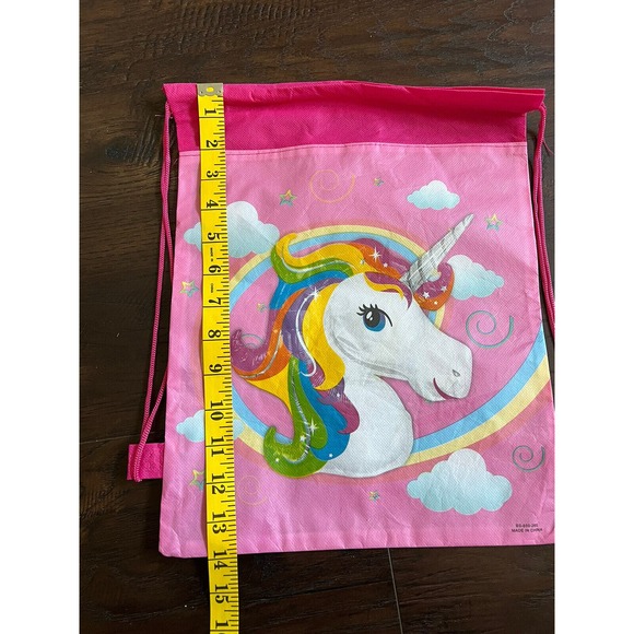 Lot 4 Unicorn Party Favors Bags Drawstring Gifts Bags For Kids Party Decoration - Picture 4 of 5